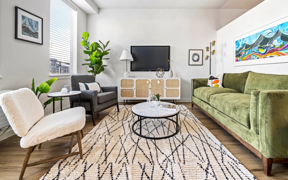 living room with modern decor
