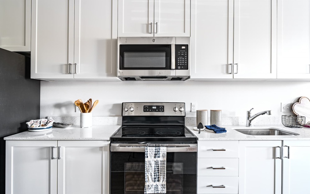 kitchen with ample counter-space and modern appliances